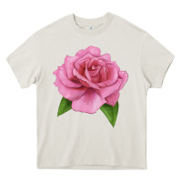 Cream Perfume Delight Rose Heavy Core Tee - LillyAllenDesigns