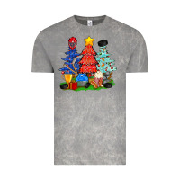 Cloud Rock Christmas With Ice Hockey Trees Vintage Tee - BundleAndBundleShop