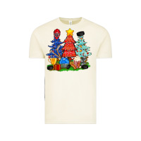Vintage Arctic Christmas With Ice Hockey Trees Vintage Tee - BundleAndBundleShop