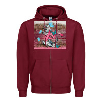 Burgundy cancer awareness anchor Zipper Hoodie - CowGirlArtShop