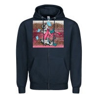 Navy cancer awareness anchor Zipper Hoodie - CowGirlArtShop