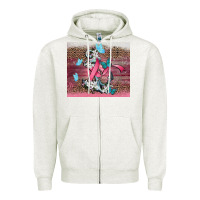 Oatmeal Heather cancer awareness anchor Zipper Hoodie - CowGirlArtShop