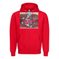 Red cancer awareness anchor Zipper Hoodie - CowGirlArtShop