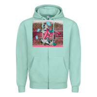 Seafoam cancer awareness anchor Zipper Hoodie - CowGirlArtShop