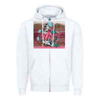 White cancer awareness anchor Zipper Hoodie - CowGirlArtShop