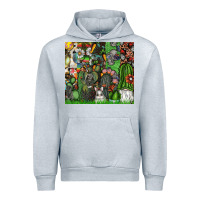 Heather Grey easter Urban Hoodie - CowhideDigitalArt