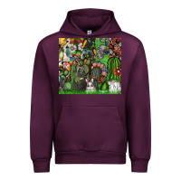 Mauve Wine easter Urban Hoodie - CowhideDigitalArt