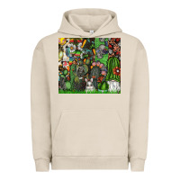 Pigment French Oak easter Urban Hoodie - CowhideDigitalArt