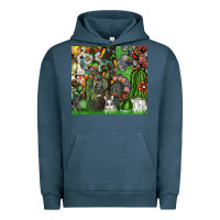 Pigment Midnight Navy easter Urban Hoodie - CowhideDigitalArt