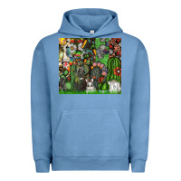 Pigment Pebble Blue easter Urban Hoodie - CowhideDigitalArt
