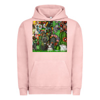 Pigment Salmon easter Urban Hoodie - CowhideDigitalArt