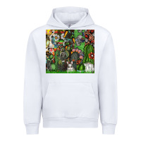 White easter Urban Hoodie - CowhideDigitalArt