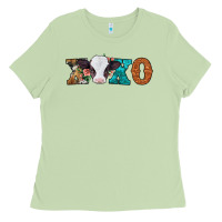 Matcha xoxo valentines day baby cow Ladies Tee - Jasminsmagicworld