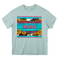 Arona cowhide leopard sunflowers mama Heavy Core Tee - BarkalooDesign