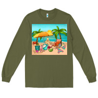 Army Green summer Long Sleeve Tee - RanaPortraitStore