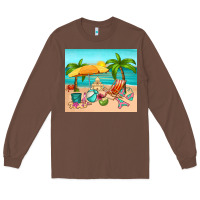 Chestnut summer Long Sleeve Tee - RanaPortraitStore