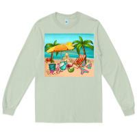 Matcha summer Long Sleeve Tee - RanaPortraitStore