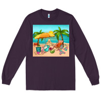 Plum summer Long Sleeve Tee - RanaPortraitStore