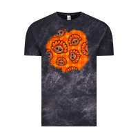 Cloud Black Thanksgiving Turkey With Tartan Patch Vintage Tee - BundleAndBundleShop