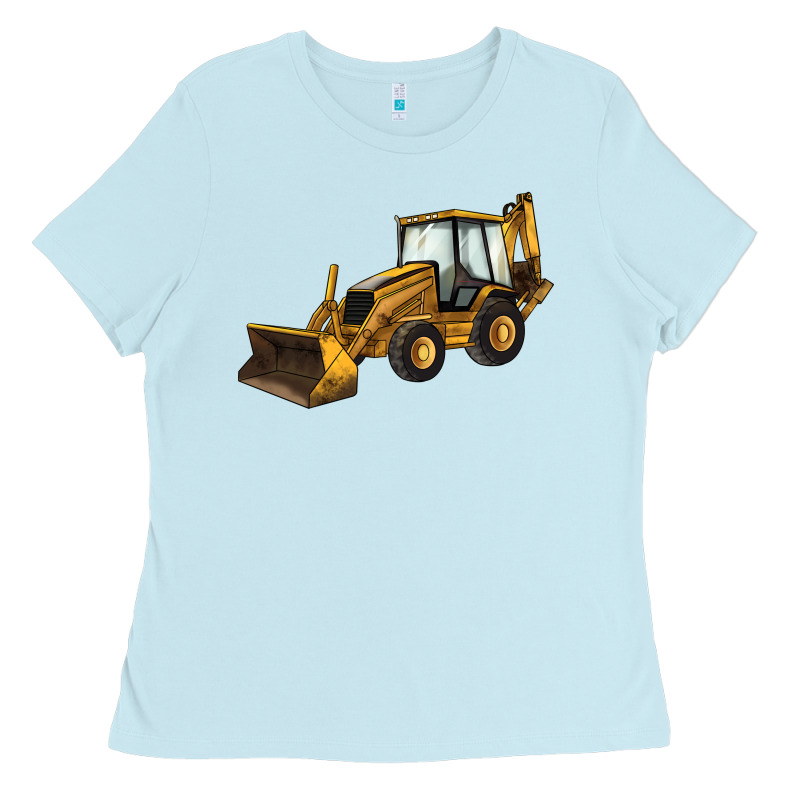 Backhoe Loader Truck Ladies Tee by LillyAllenDesigns | Teevron