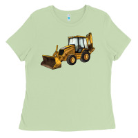 Matcha Backhoe Loader Truck Ladies Tee - LillyAllenDesigns