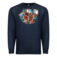 Navy American wines Premium Sweatshirt - FaDigitalArtStudio