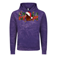 Cloud Purple Western Mom With Woman In Santa Hat Vintage Hoodie - BundleAndBundleShop