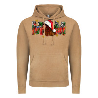 Vintage Camel Western Mom With Woman In Santa Hat Vintage Hoodie - BundleAndBundleShop