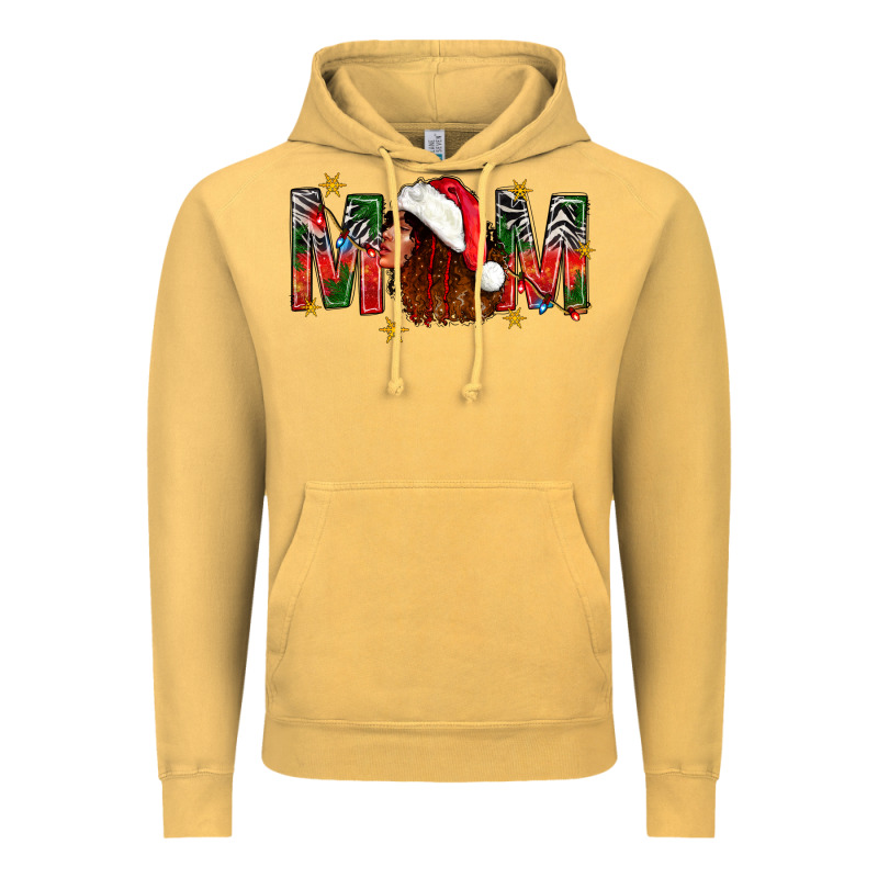 Western Mom With Woman In Santa Hat Vintage Hoodie by BundleAndBundleShop | Teevron