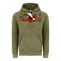Vintage Olive Western Mom With Woman In Santa Hat Vintage Hoodie - BundleAndBundleShop