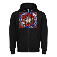 Black patriotic tie dye Zipper Hoodie - CowGirlArtShop