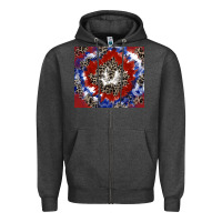 Patriotic Tie Dye Zipper Hoodie | Teevron