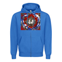 True Royal patriotic tie dye Zipper Hoodie - CowGirlArtShop