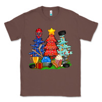 Chestnut Christmas With Ice Hockey Trees Classic Tee - BundleAndBundleShop