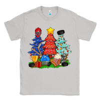 Moon Dust Christmas With Ice Hockey Trees Classic Tee - BundleAndBundleShop
