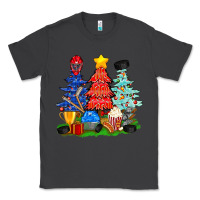 Smoke Christmas With Ice Hockey Trees Classic Tee - BundleAndBundleShop