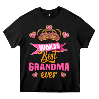 Black world's best grandma ever Heavy Core Tee - Jasminsmagicworld