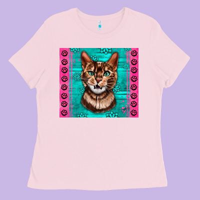 Western Bengal Cat Ladies Tee Designed By Lillyallendesigns