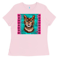 Bubblegum Pink Western Bengal Cat Ladies Tee - LillyAllenDesigns