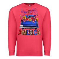 Western Fourth Of July America Truck Premium Sweatshirt | Teevron