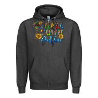 Charcoal Heather small town autism Zipper Hoodie - CowGirlArtShop