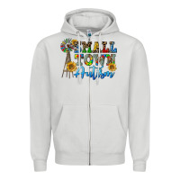 Dove Grey small town autism Zipper Hoodie - CowGirlArtShop