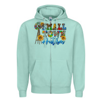Seafoam small town autism Zipper Hoodie - CowGirlArtShop