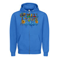 True Royal small town autism Zipper Hoodie - CowGirlArtShop