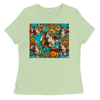 Matcha mustang horse western Ladies Tee - LillyAllenDesigns