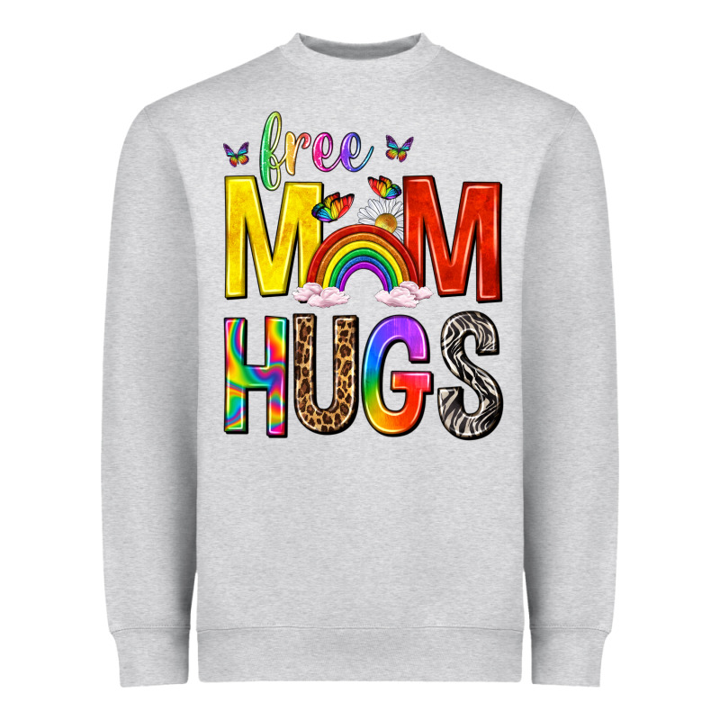 Free Mom Hugs With Butterflies Heavyweight Sweatshirt by texasbilliewilder | Teevron