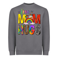 Storm Free Mom Hugs with Butterflies Heavyweight Sweatshirt - texasbilliewilder