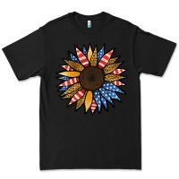 Black Patriotic Sunflower Premium Tee - Jasminsmagicworld