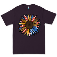Plum Patriotic Sunflower Premium Tee - Jasminsmagicworld