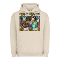 Pigment French Oak easter Urban Hoodie - CowhideDigitalArt